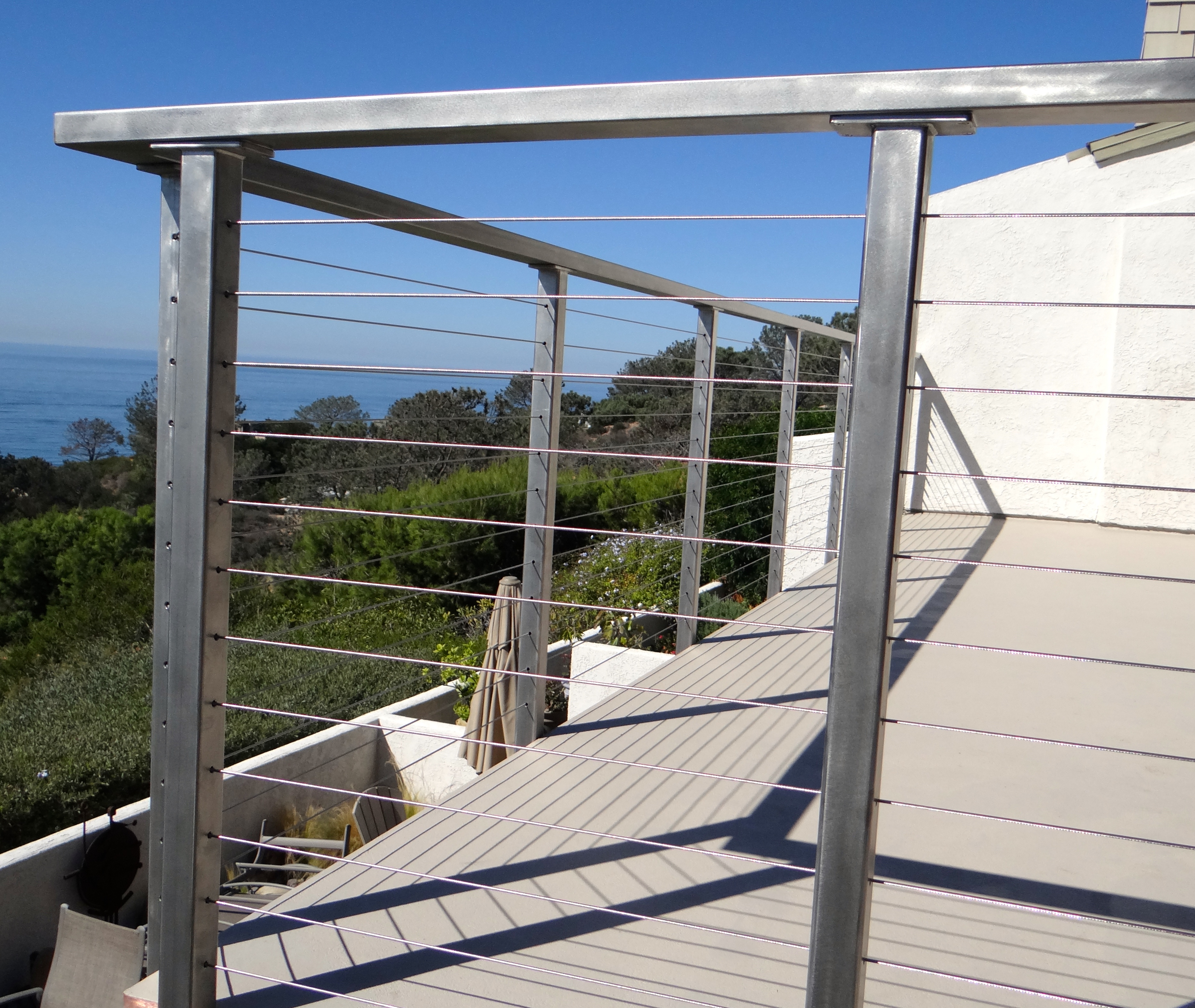Stainless Steel Deck Railing Posts (Bare) |Cable Railings ...