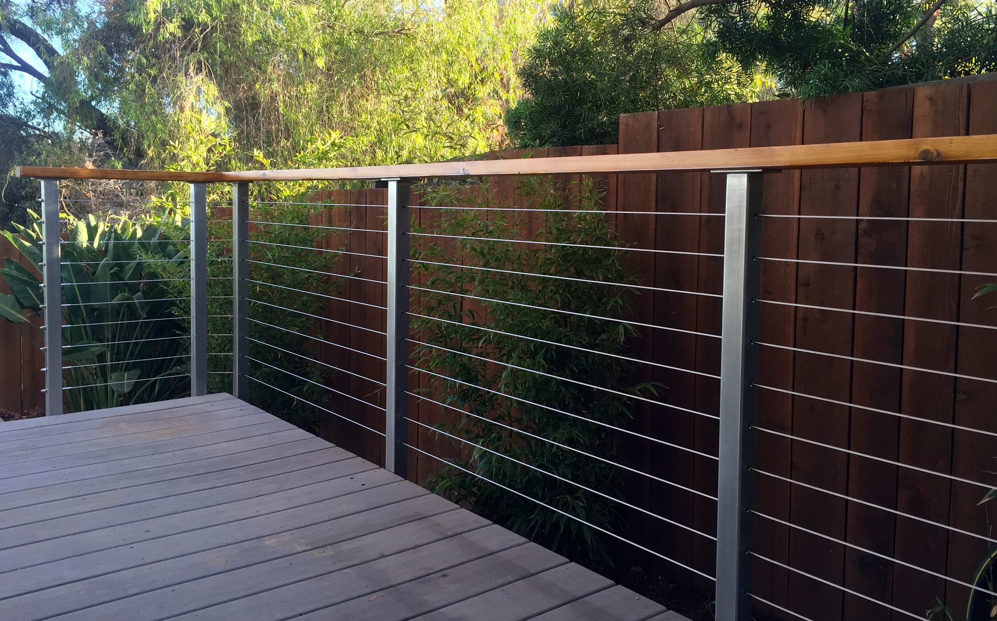 Stainless Steel Deck Railing Posts - San Diego Cable Railings