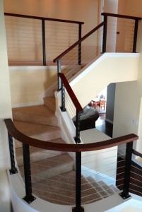 radius railings, curved railings