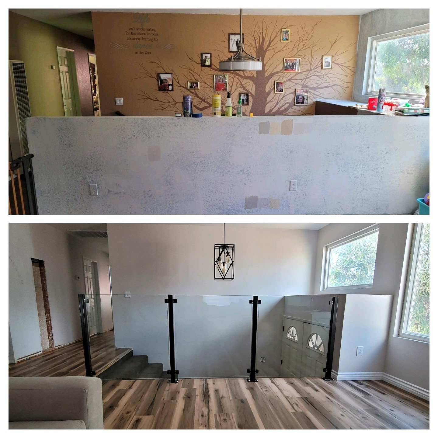 Pony Wall Railing Renovations - San Diego Cable Railings