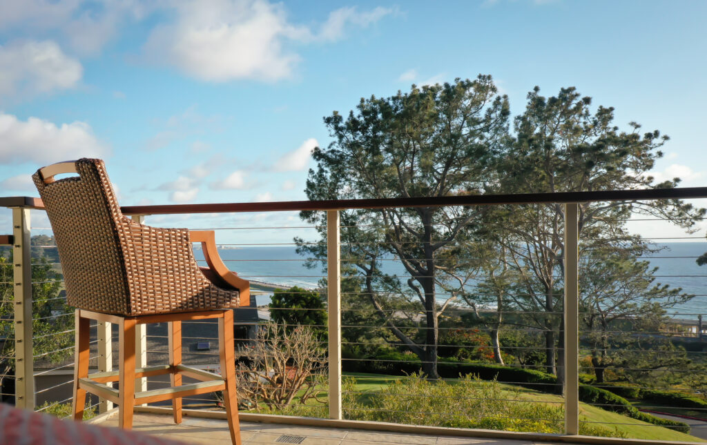 horizontal cable railing