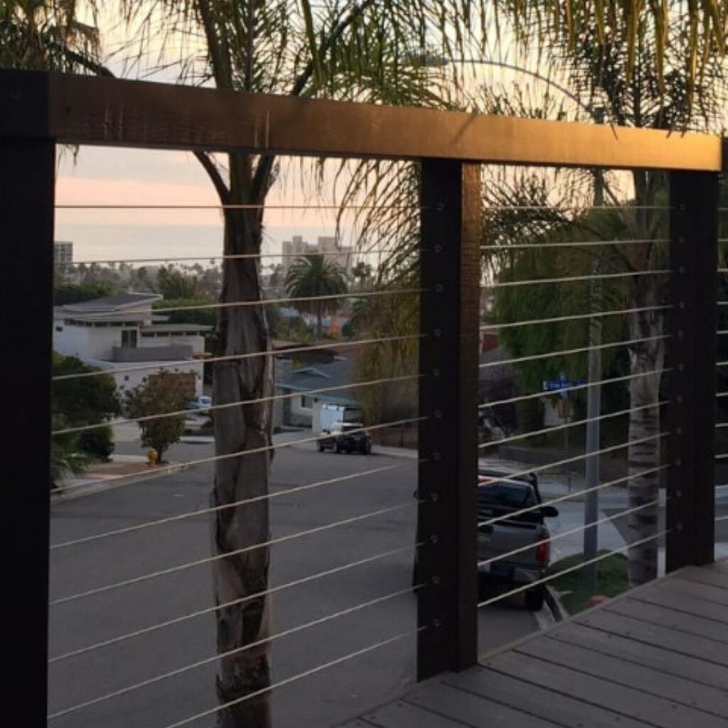 stainless steel cable railing