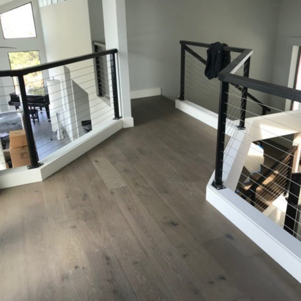 cable railing along a staircase