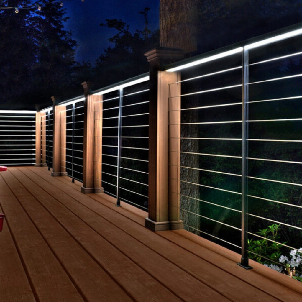illuminated cable railings