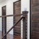 Interior stair railing.